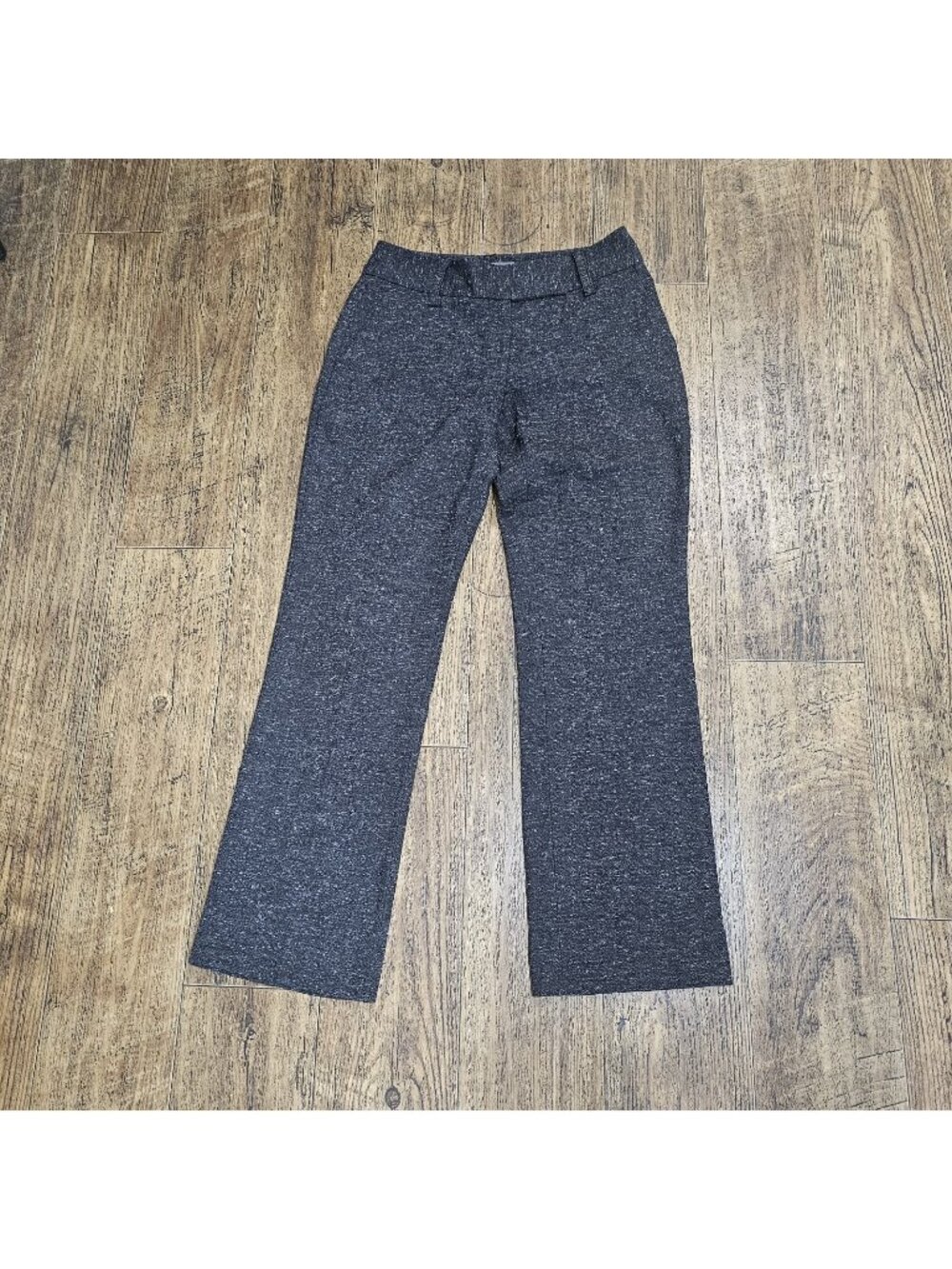Apt 9 Maxwell Fit Women’s Pants Gray Mid Rise Trousers Career Minimalist 4P